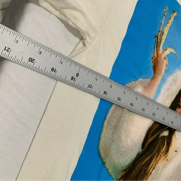 Rosalia Cream and Blue Graphic Tee concert tour vintage s/m classic Spain - Picture 5 of 9